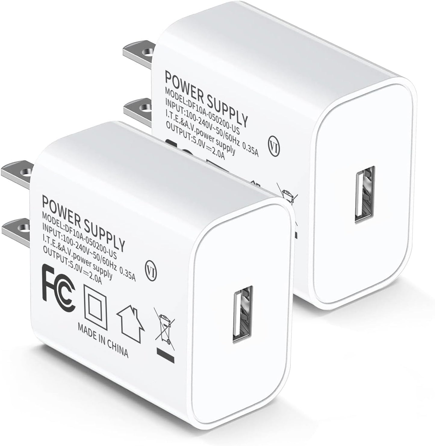 5V2A USB-A Wall Charger Plug,UL/CE/FCC Certified