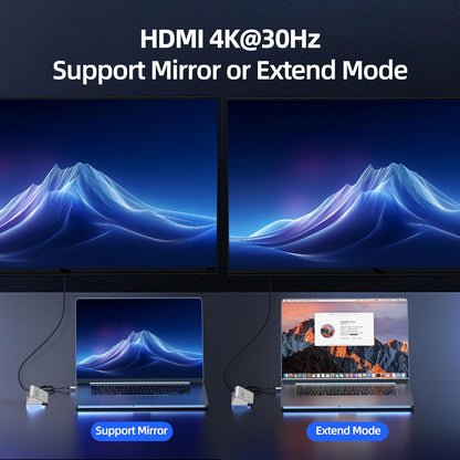 10-in-1 USB C Hub with 4K HDMI 5Gbps USB 3.0  PD 100 1Gbps Ethernet SD/TF