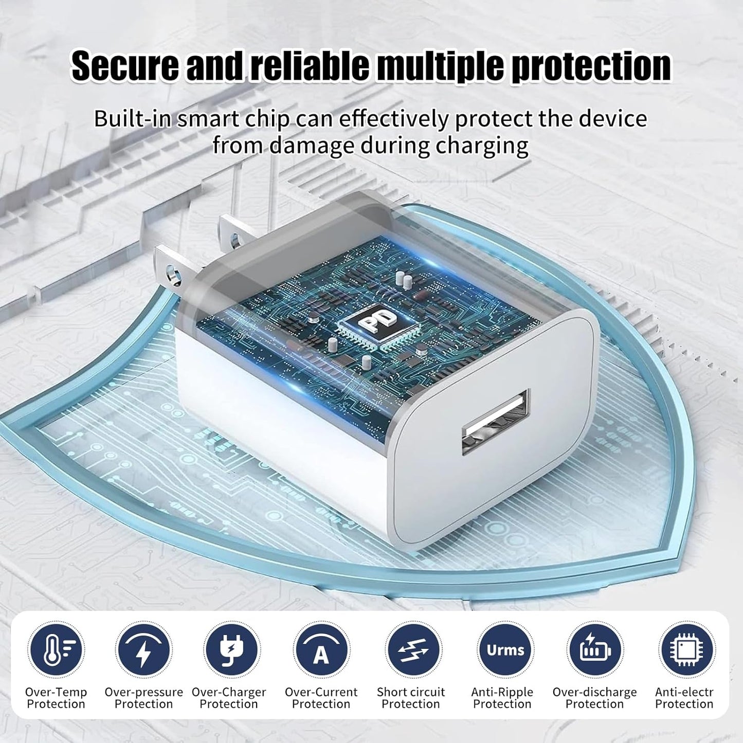 5V2A USB-A Wall Charger Plug,UL/CE/FCC Certified
